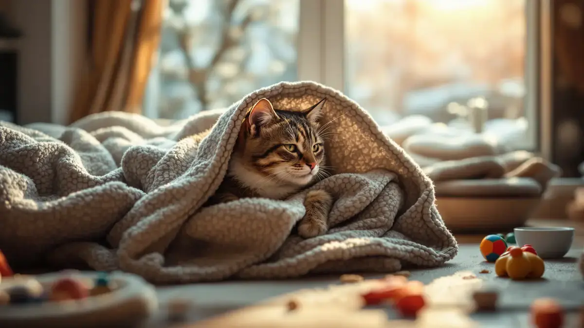 Hoe herken je de echte tekenen van ongemak bij je kat in de winter, tussen kou en ongeschikte manden