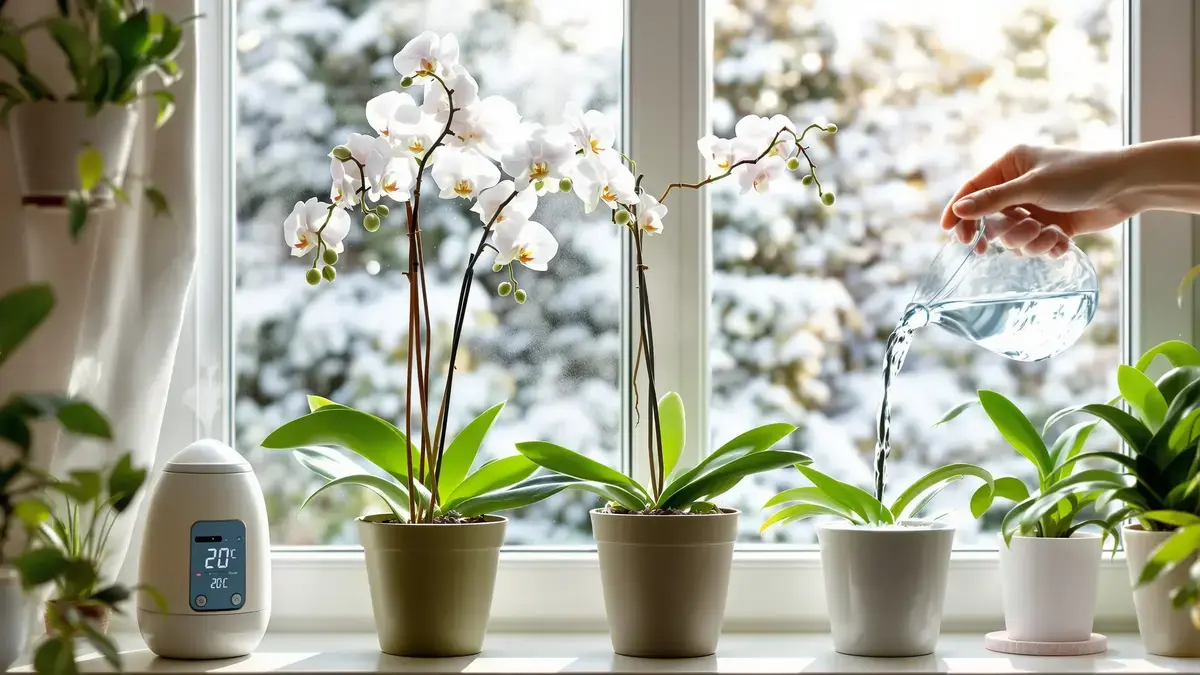 Om de overleving van je potorchideeën tijdens de winter te waarborgen, zijn hier 4 praktische tips om te volgen